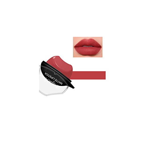 Zitiany Matte Lip Gloss Velvet Mist acabamento nude de batom laboratório Lip Shape During Durning Fácil de colorir maquiagem de beleza