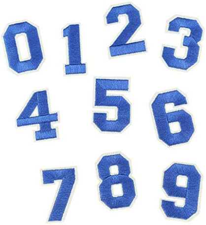 Jffcestore 62 peças ferro em número de letra patches alfabeto patches de apliques number patches com patch bordado a-z