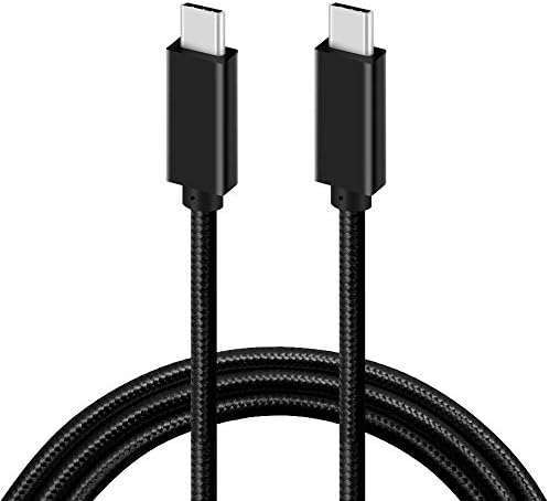 Cabo de ondas de caixa compatível com o Oppo EncO BOTS - Cabo DirectSync PD - USB -C para USB -C, Tipo C Organização de 3 pés e cabo de sincronização para o Oppo EncO Buds - Jet Black