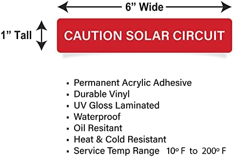 CUIDADO SOLAR CIRCUITO - adesivos | Os rótulos de vinil rolam