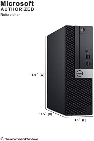 Dell Optiplex 7050 Desktop de formato pequeno, Intel Quad Core i7 6700 3,4 GHz, 16 GB DDR4, disco rígido SSD de 512 GB,