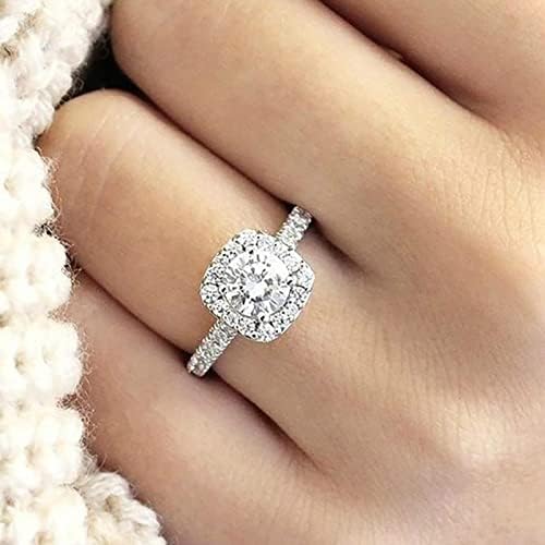 2023 Novo engajamento Rodado de zircões de zircões femininos anéis de casamento anéis de jóias para mulher anéis de