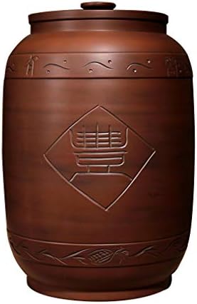 Barril de argila roxa com recipientes de armazenamento de alimentos de tampa conjunto de cerâmica com tampa com tampa de chá de