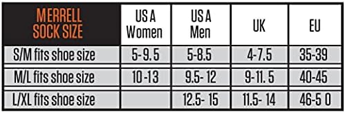Merrell masculina e feminina Luva leve de trilha de baixo corte meias de aba dupla dupla