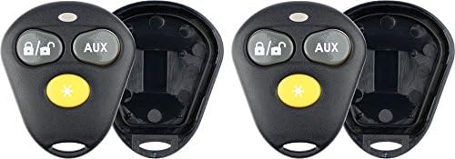 Keylessoption ingressleless de controle remoto starter carro chave fob capa shell tampa externa 2 blocos de botões