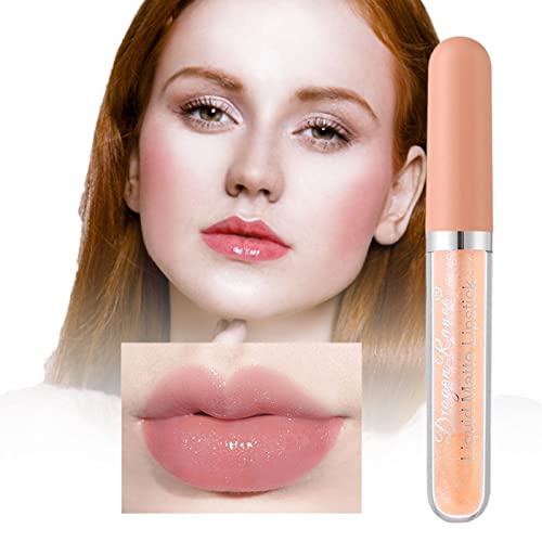 Lipstick de veludo Zitiany Espelho de brilho labial transparente Toot Gloss Makeup, hidratante para feminino