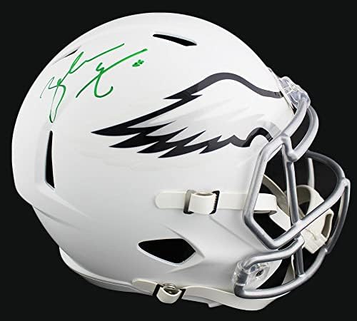 Zach Ertz assinou a Philadelphia Eagles Speed ​​Speed ​​Size Tamanho Completo Capacete NFL Matte NFL - Capacetes NFL autografados