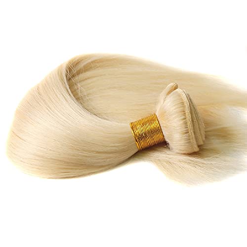Mel Blonde Weft Pacotes de cabelo humano Pacotes 18 20 22 polegadas reta 3 pacotes 613 Bundles 8a grau não processado Virgem Human Human Weave Extensões de cabelo para mulheres