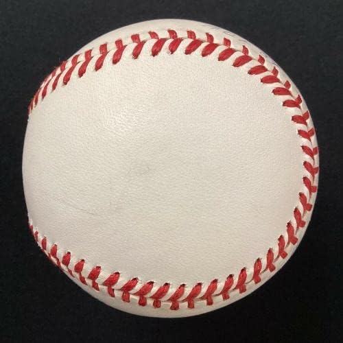 Jim Catfish Hunter assinou o beisebol Bob Brown como Yankees Auto Hof Inscription JSA - Bolalls autografados