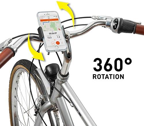 NITE IZE Squeeze Rotativo Smartphone Mount, Suporte de telefone de bicicleta universal para bar ou haste, compatível com MagSafe