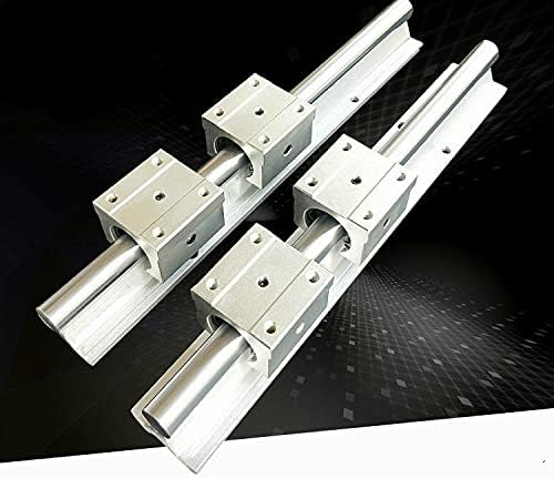 2pcs SBR25 25mm -l 900mm Support Rail Linear Guide + 4pcs SBR25UU Blocos de rolamento linear CNC Guia de trilhos lineares