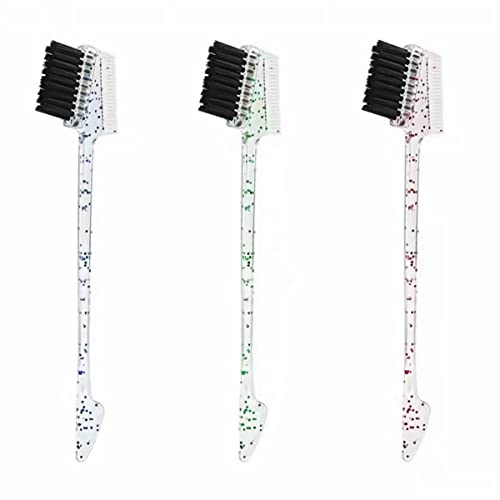 3 Manuse de cristal Três pincéis de propósito, podem ser usados ​​como escovas de corante para cabelo, escovas de maquiagem da