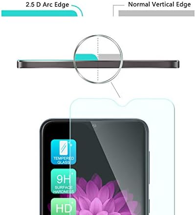TJS [3-PACK] Compatível com o Samsung Galaxy A01 [cobertura da tela] [Protetor de tela de vidro temperado] protetor de tela amigável anti-Fingerprint, sem bolhas, anti-arranhão, à prova de quebra