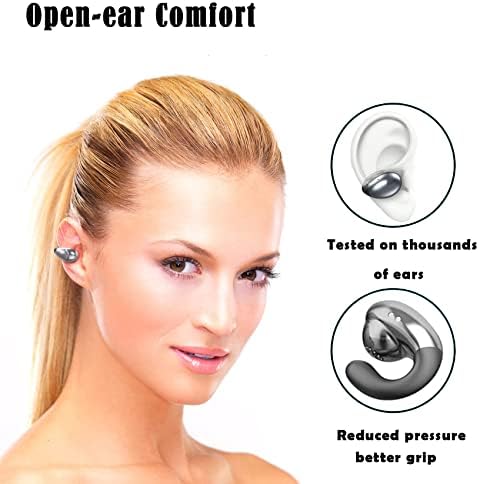 Earbuds de orelhas abertas clipe de esportes em fones de ouvido abertos fones de ouvido fones de ouvido de ouvidos de ciclismo que