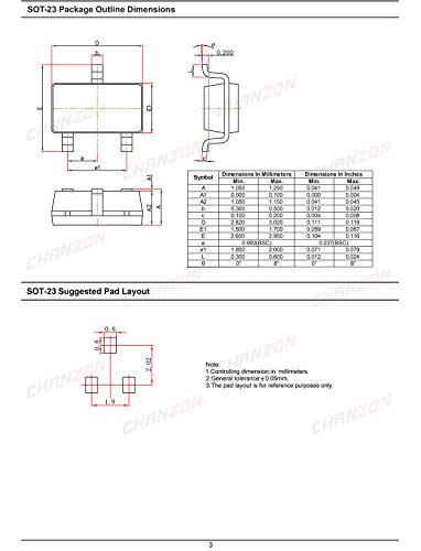 Chanzon BAW56 SMD SINDO SINAL DIODOS RÁPIDOS