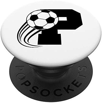 Solesques pop de futebol - Popsocket de futebol - letra P Popsockets PopGrip: Swappable Grip para telefones e tablets