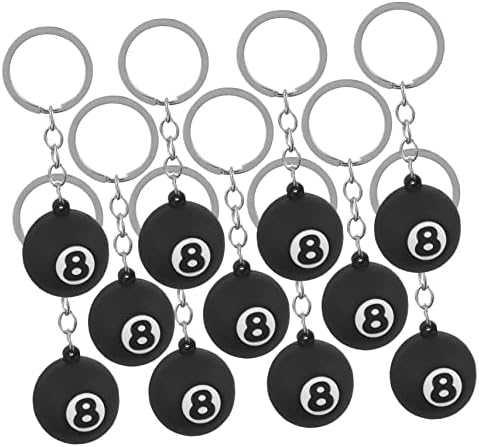 CLISPEED 32 PCS Billiards Keychain Keychain Decor Sports Decor Metal Key Sports Sports Backchains Keychains Mackpack