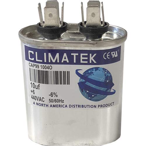 CAPACITOR OVAL DE CLIMATEK - American Standard # CPT554 CPT0554 | 10 UF MFD 370/440 VOLT VAC