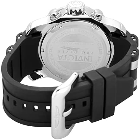 Relógio de aço inoxidável do Invicta Men's 6977 PRO Diver, Dial Blue Dial Black Poliuretano Watch