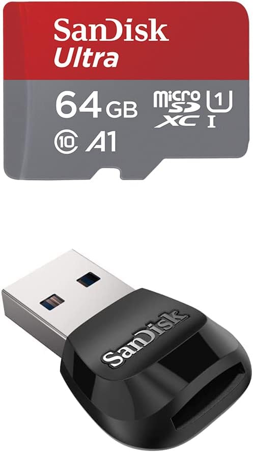 Sandisk 64GB Ultra MicrosDXC UHS-I Card para Chromebooks-Trabalhos certificados com Chromebooks-SDSQUAB-064G-GN6FA