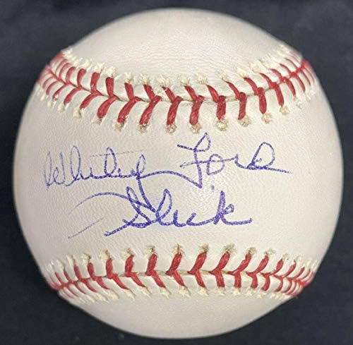 Apelido de beisebol assinado com Whitey Ford Slick PSA/DNA - Bolalls autografados