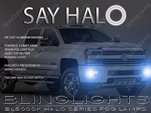 Blinglights Halo nevoeiro Lâmpadas Compatíveis com 2015 2017 2018 2019 GMC Sierra 2500 3500 HD