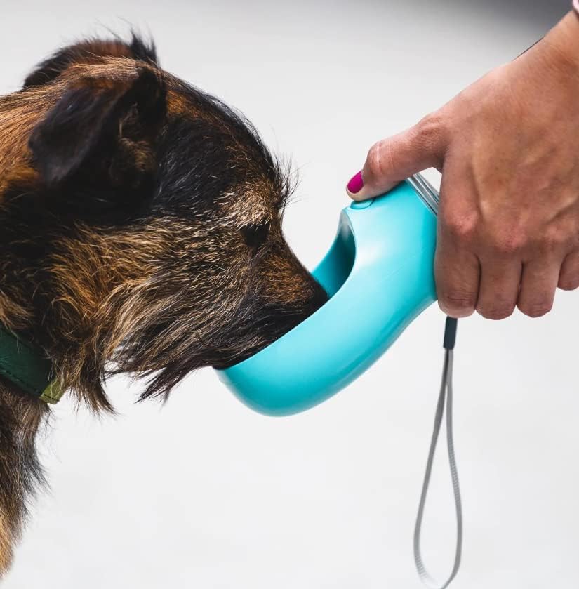 Garrafas de água de cão garrafas de viagem portátil de cachorro garrafa de água de água dispensador de água de água para cães garrafa de água de cachorro azul