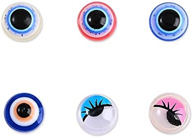 50pcs 3d de alta qualidade Olhos azuis Resina Agenda de unhas Charms coloridos Decoração de unhas Diy Blue olho Manicure Back Manicure Acessorie -)