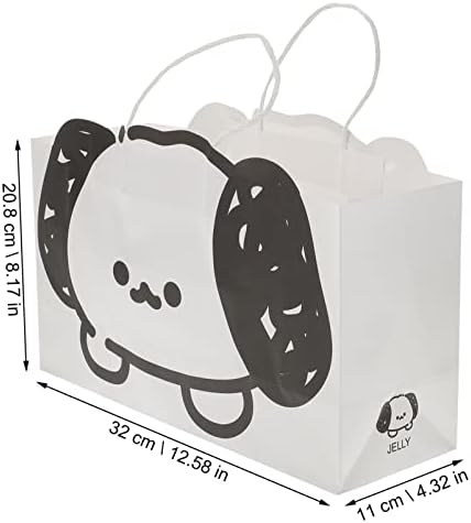 Bolsa de presente de abaodam bolsas de presente de cachorro fofas com alças 6pcs de desenho animado sacos de papel