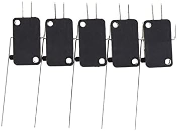 Alremo Huangxing - 5pcs KW7-9 Longa alavanca de dobradiça reta Tipo SPDT Micro -Switch Limit