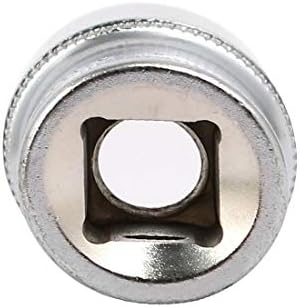 Novo Lon0167 de 3/8 de polegada Drive de 17 mm Hex 6 pontos de impacto de impacto Silver Tone 2pcs (3/8-Zoll-Vierkant 17 mm-Sechskant 6-Punkt-Stecksockel Silberton 2st