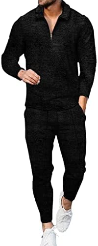 Mens de terno de iopqo traje masculino de casos de 2 peças roupas de moda de moda de pista de pista casual conjunto de tamanho longo e calça