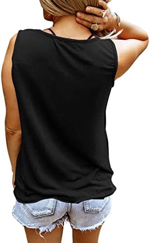 Saukole feminina sem mangas ioga tanque de tanques fofos de t-shirt de exercício de corrida solta