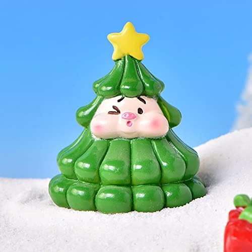 Rainbow Gnome Ornament Christmas Cartoon Animal Pig Snowman árvore de Natal