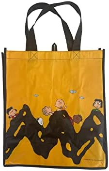 Parceiros de licenciamento herdado Os amendoins com Charlie Brown e Snoopy Large Reutilable Tote Bag