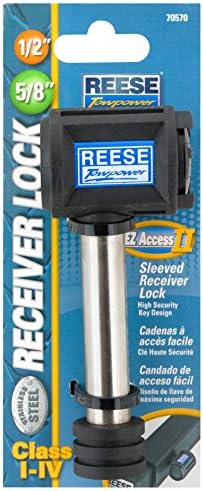 Reese TowPower 7057030 EZ Access II Aço inoxidável Classe I-IV Lock de mangas de mangas I-IV