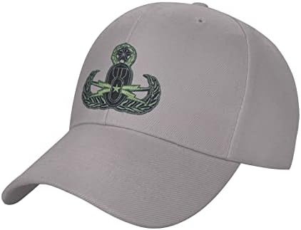 Veteranos dos EUA possuía EOD Badge Baseball Cap Mulheres - Classic Papai Hat Hat Ajustável Hat Plano Preto