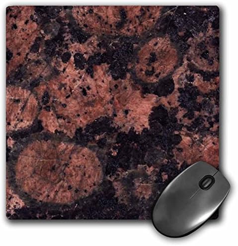 3drose LLC 8 x 8 x 0,25 polegadas mouse pad, impressão de granito marrom báltico