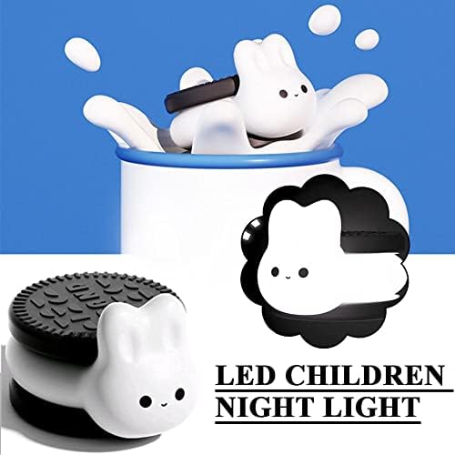 Yiexson fofo bebê noite noite luz diminuído USB, lâmpada de lâmpada de lâmpada noturna para a pele cuidar de pele M5K1 Childen Presente de cabeceira criança