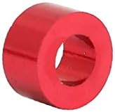 X-Dree 20pcs de 3 mm de espessura m3 liga de alumínio Fende_r arruela de parafuso Red (20pcs 3mm Grosor M3 Aleación de Aluminio