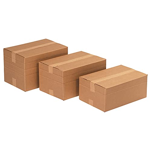 Caixa EUA 10 pacote de caixas de papelão de várias profundidades, 22 L x 22 W x 22 H, Kraft, envio, embalagem e movimento