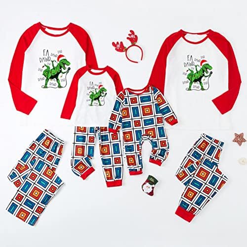 Combation Family Christmas Pijamas Conjunto Mulheres Mommy Blusa Tops PJS Conjunto de pijamas familiares Conjuntos correspondentes da