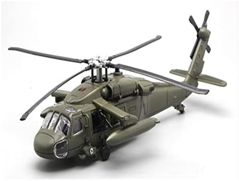 Modelos de aeronaves ajustados para caça do exército Black Hawk Helicopter Model Simulação Aeronave com Coleção de luzes para