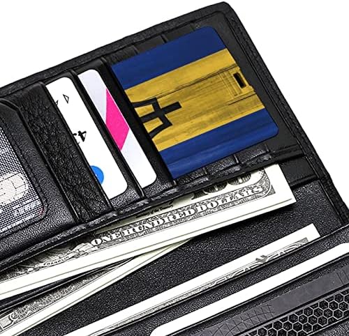 Bandeira de Barbados USB Memory Stick Business Flash-Drives Card cartão de crédito Cartão de cartão bancário