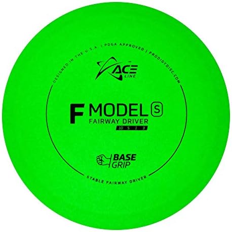 Prodigy Disc Ace Line BaseGrip Glow F Modelo S | Driver de Fairway de golfe estável | Brilha no escuro | Precisão e controle incrível | As cores podem variar
