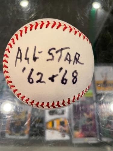 Bill Kinnamon árbitro 1962 1968 All Star Single Single Signed Baseball JSA Rare - Bolalls autografados