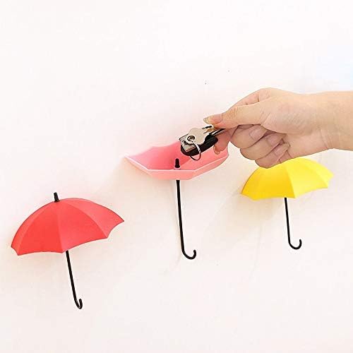 Gancho de parede de guarda -chuva, Quaanti 3/6pcs guarda -chuva de guarda -parede criativo suporte para montagem de parede Organizador de gancho de parede