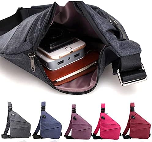 Fixett Valcen Pocket Saco de bolso para viajar, Valcen Pocket Pocket Bag for Men, Valcen, Valcen Travel Bag, Crossbody Multi-Pocket