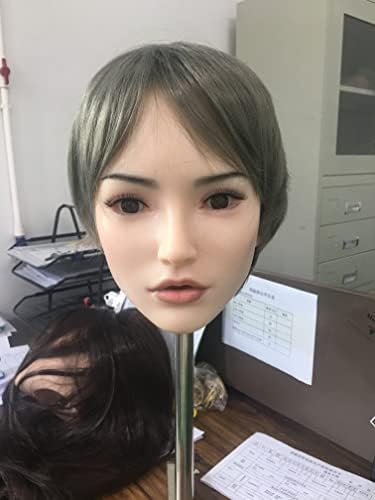 Cabeça de boneca de silicone loers, transplante de cabelo ou peruca, cabeça de boneca de maquiagem para bonecas de silicone, cabeça