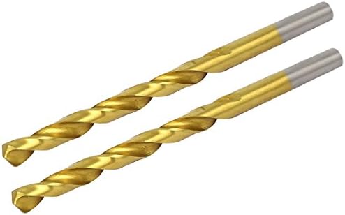 Aexit 5.6mm Tool de perfuração Titular DIA Titanium flautas duplas Duas de perfuração reta Twist Bits Bits 2pcs Modelo:
